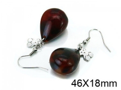 HY Stainless Steel 316L Bear Earrings-HY64E0374HEE