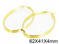 HY Stainless Steel 316L Snap Post Hoop Earrings-HY58E1074JE