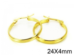 HY Stainless Steel 316L Snap Post Hoop Earrings-HY58E0840IL