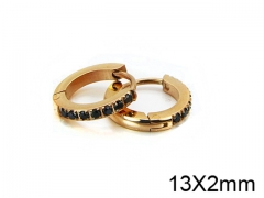 HY Stainless Steel 316L Huggie Hoop Earrings-HY05E1526HLZ