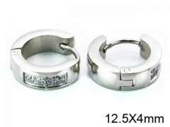 HY Stainless Steel 316L Huggie Hoop Earrings-HY05E1240PQ