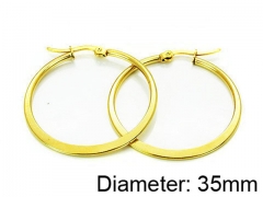 HY Stainless Steel 316L Snap Post Hoop Earrings-HY58E0642IL