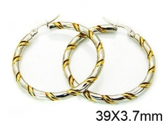 HY Stainless Steel 316L Snap Post Hoop Earrings-HY58E0866LW