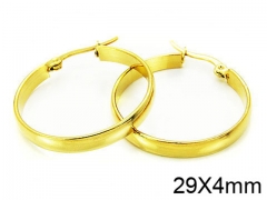 HY Stainless Steel 316L Snap Post Hoop Earrings-HY58E0841I5