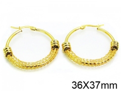 HY Stainless Steel 316L Hollow Hoop Earrings-HY58E1017MZ