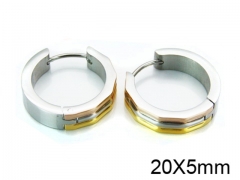 HY Stainless Steel 316L Huggie Hoop Earrings-HY05E1435HJW