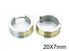 HY Stainless Steel 316L Huggie Hoop Earrings-HY05E1430HHL