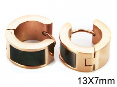 HY Stainless Steel 316L Huggie Hoop Earrings-HY05E1316HJZ