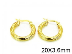 HY Stainless Steel 316L Hollow Hoop Earrings-HY58E0656JE