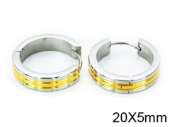 HY Stainless Steel 316L Huggie Hoop Earrings-HY05E1346HHZ