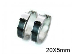 HY Stainless Steel 316L Huggie Hoop Earrings-HY05E1451HLW