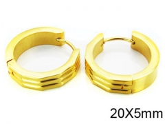 HY Stainless Steel 316L Huggie Hoop Earrings-HY05E1288HIZ