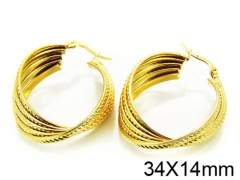 HY Stainless Steel 316L Snap Post Hoop Earrings-HY58E0690NX