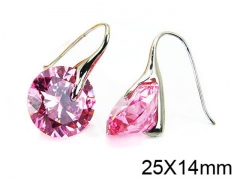 HY Stainless Steel 316L Drops Earrings-HY30E1463HKW