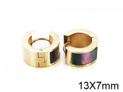 HY Stainless Steel 316L Huggie Hoop Earrings-HY05E1776HIW