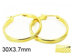 HY Stainless Steel 316L Snap Post Hoop Earrings-HY58E0816I5