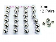 HY Stainless Steel 316L Ball Earrings-HY58E0767HIE