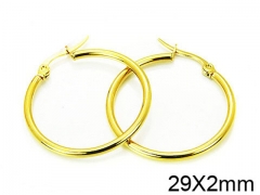 HY Stainless Steel 316L Snap Post Hoop Earrings-HY58E0874I5