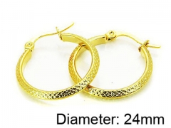 HY Stainless Steel 316L Snap Post Hoop Earrings-HY64E0187KC