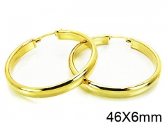 HY Stainless Steel 316L Snap Post Hoop Earrings-HY58E0737NR