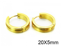 HY Stainless Steel 316L Huggie Hoop Earrings-HY05E1465HOC