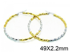 HY Stainless Steel 316L Hollow Hoop Earrings-HY58E0731LD