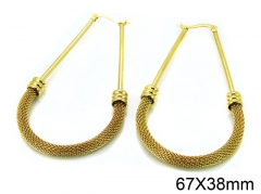 HY Stainless Steel 316L Hollow Hoop Earrings-HY58E1188NX