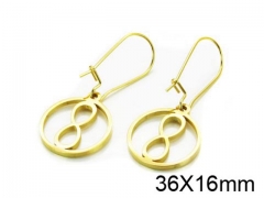 HY Stainless Steel 316L Drops Earrings-HY91E0528NV