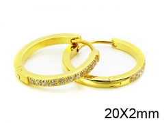 HY Stainless Steel 316L Huggie Hoop Earrings-HY05E1516IXX