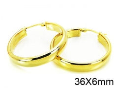 HY Stainless Steel 316L Snap Post Hoop Earrings-HY58E0738NB