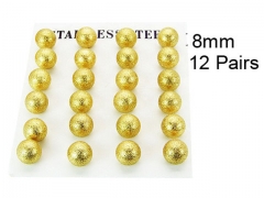 HY Stainless Steel 316L Ball Earrings-HY70E0566HNW