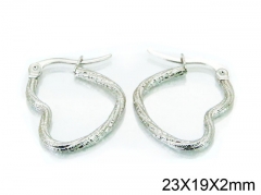 HY Stainless Steel 316L Snap Post Hoop Earrings-HY58E1203ILQ