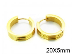 HY Stainless Steel 316L Huggie Hoop Earrings-HY05E1436HHL