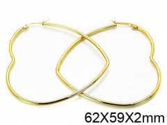 HY Stainless Steel 316L Snap Post Hoop Earrings-HY58E0892IL