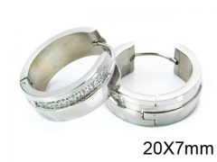 HY Stainless Steel 316L Huggie Hoop Earrings-HY05E1331HMZ