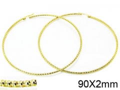 HY Stainless Steel 316L Snap Post Hoop Earrings-HY58E0886KL