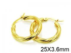 HY Stainless Steel 316L Hollow Hoop Earrings-HY58E0655JX