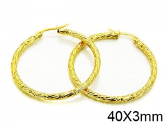 HY Stainless Steel 316L Hollow Hoop Earrings-HY58E0789JE