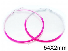 HY Stainless Steel 316L Snap Post Hoop Earrings-HY08E0081JA