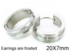 HY Stainless Steel 316L Huggie Hoop Earrings-HY05E1335HMZ