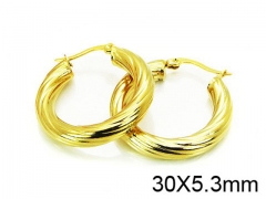 HY Stainless Steel 316L Hollow Hoop Earrings-HY58E0651NE