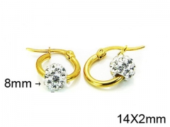 HY Stainless Steel 316L Ball Earrings-HY58E0722JQ