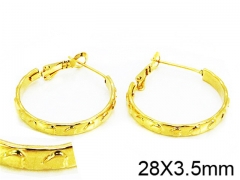 HY Stainless Steel 316L Snap Post Hoop Earrings-HY58E1027ILE