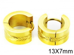 HY Stainless Steel 316L Huggie Hoop Earrings-HY05E1321ML