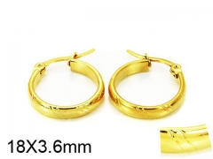 HY Stainless Steel 316L Snap Post Hoop Earrings-HY58E0826IZ