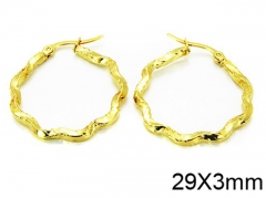 HY Stainless Steel 316L Hollow Hoop Earrings-HY58E0515JW