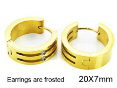 HY Stainless Steel 316L Huggie Hoop Earrings-HY05E1307HKZ