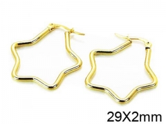 HY Stainless Steel 316L Snap Post Hoop Earrings-HY58E0904IJ