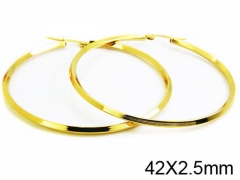 HY Stainless Steel 316L Snap Post Hoop Earrings-HY58E0422J0