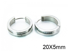 HY Stainless Steel 316L Huggie Hoop Earrings-HY05E1461HMX